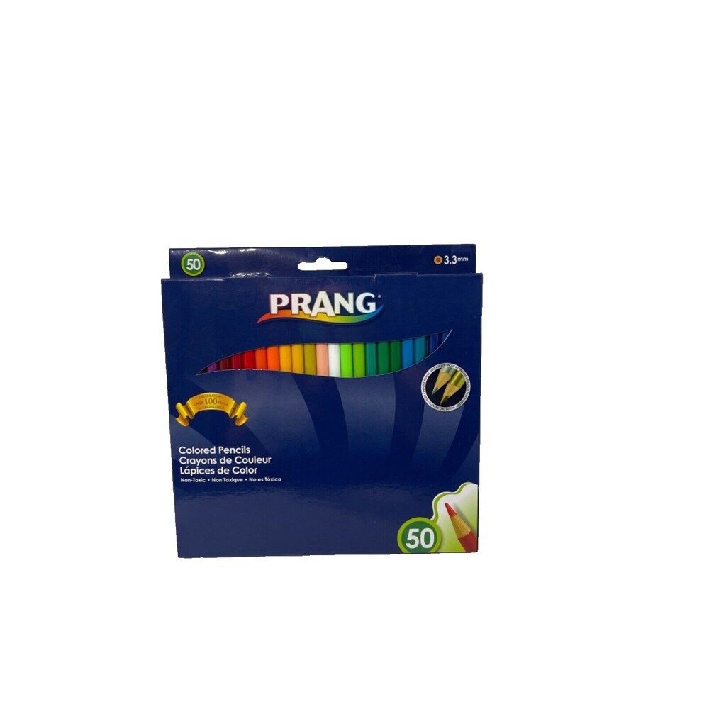 PRANG Colored Pencils 50 Count 3.3 mm Includes Gold & Silver